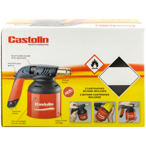 Zestaw palnik gazowy + 2 butle 600 PIEZO - CASTOLIN 754313