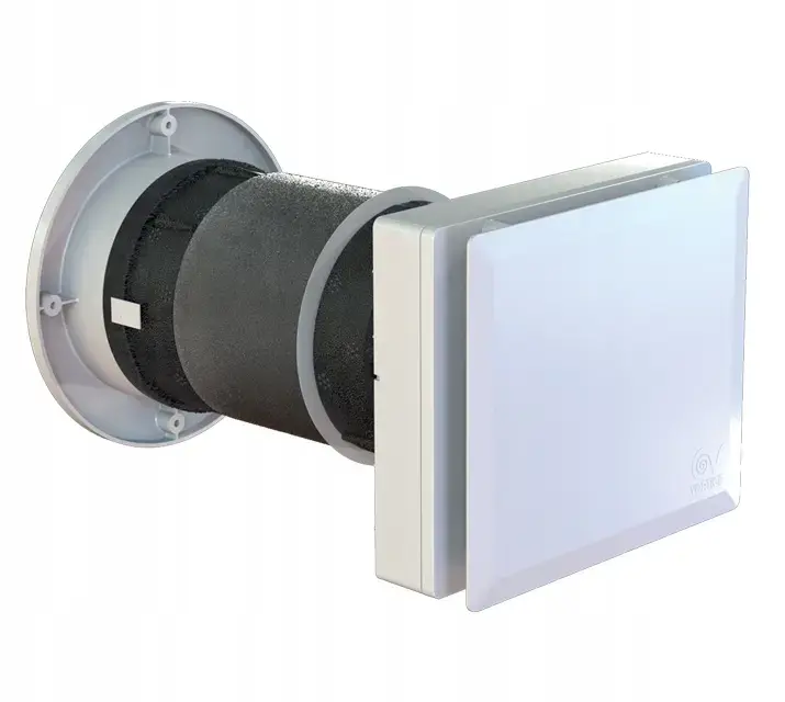 Rekuperator ścienny z czujnikiem wilgoci 160 mm 60 m3/h GWARANCJA 5 lat - VORICE VORT HRW 60 MONO EVO HCS