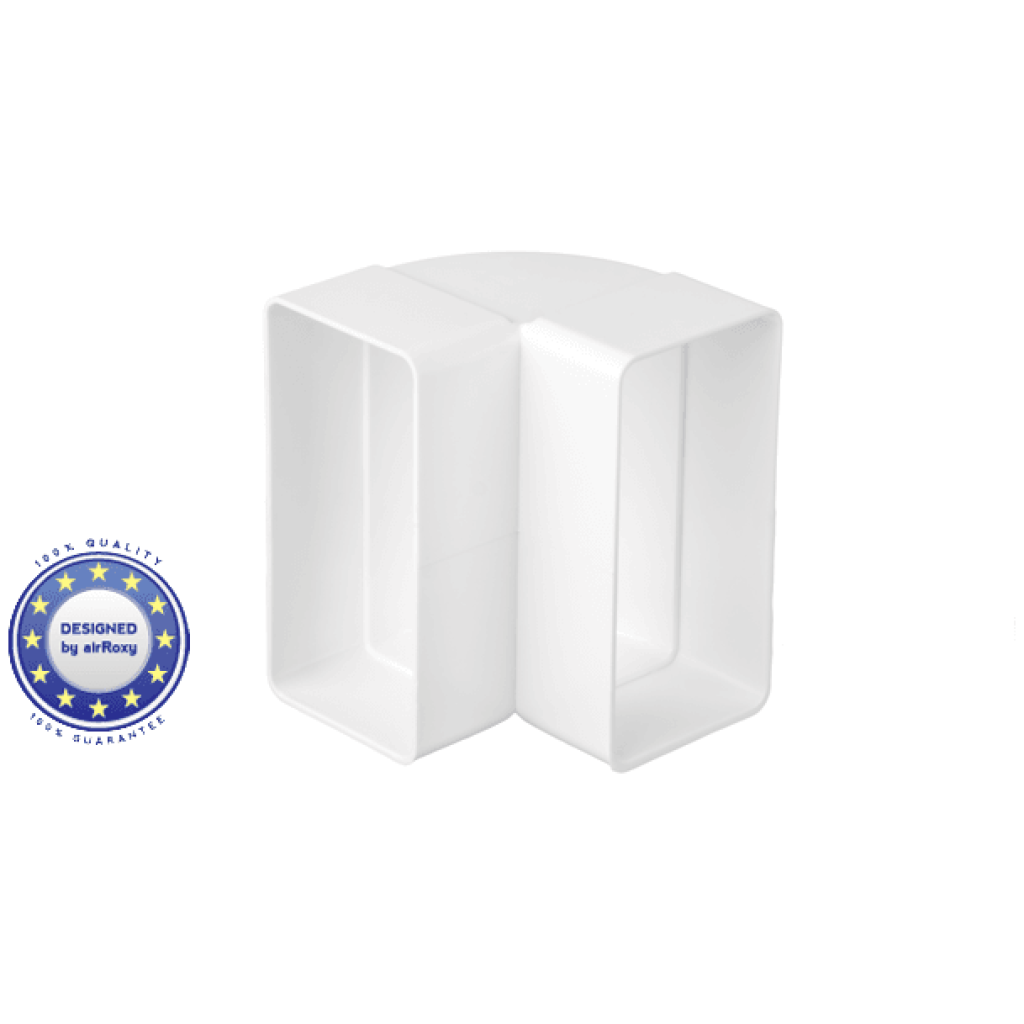 Kolano pionowe płaskie (prostokątny - prostokątny) - AIRROXY 02-406