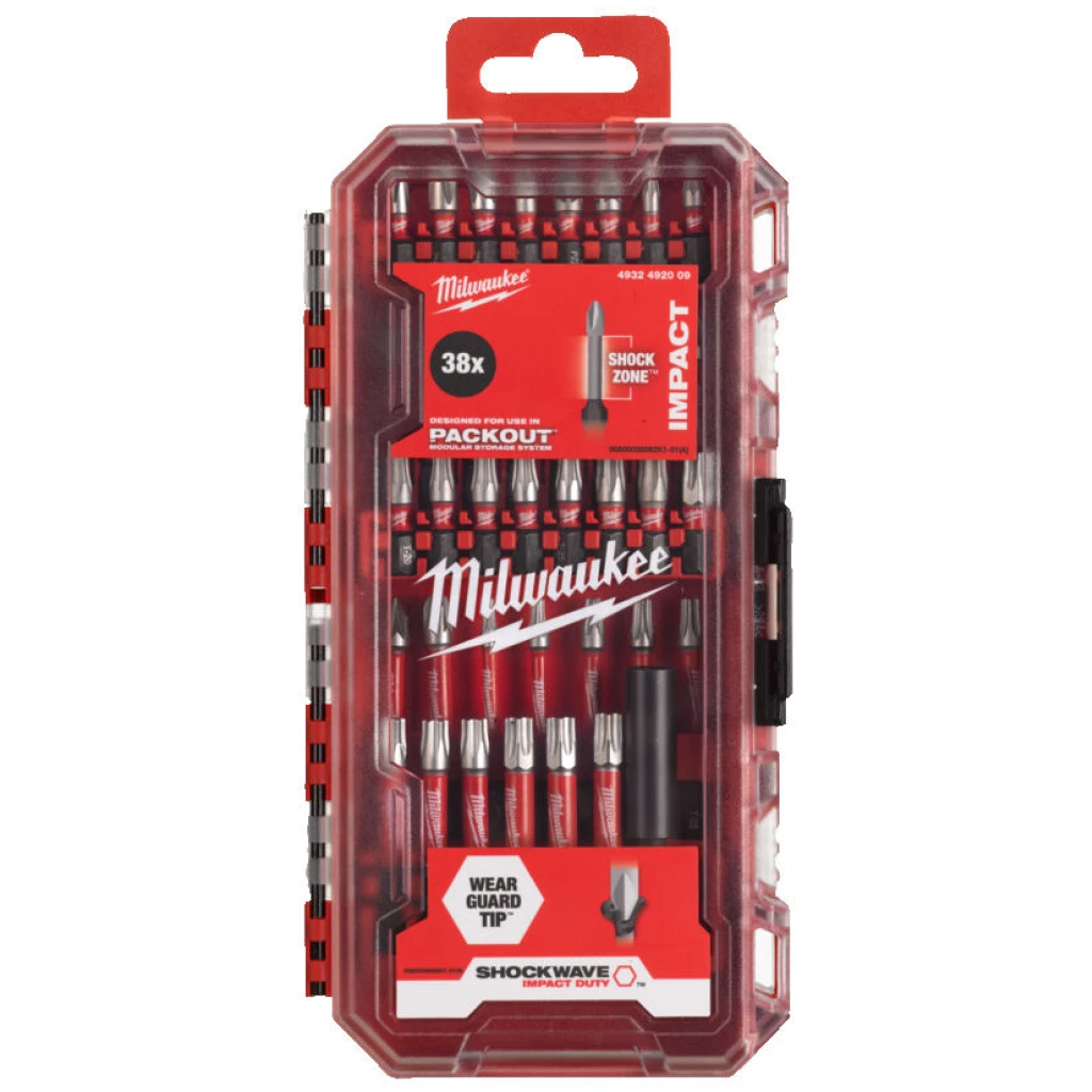 Bity udarowe 38 szt. Shockwave - Milwaukee 4932492009