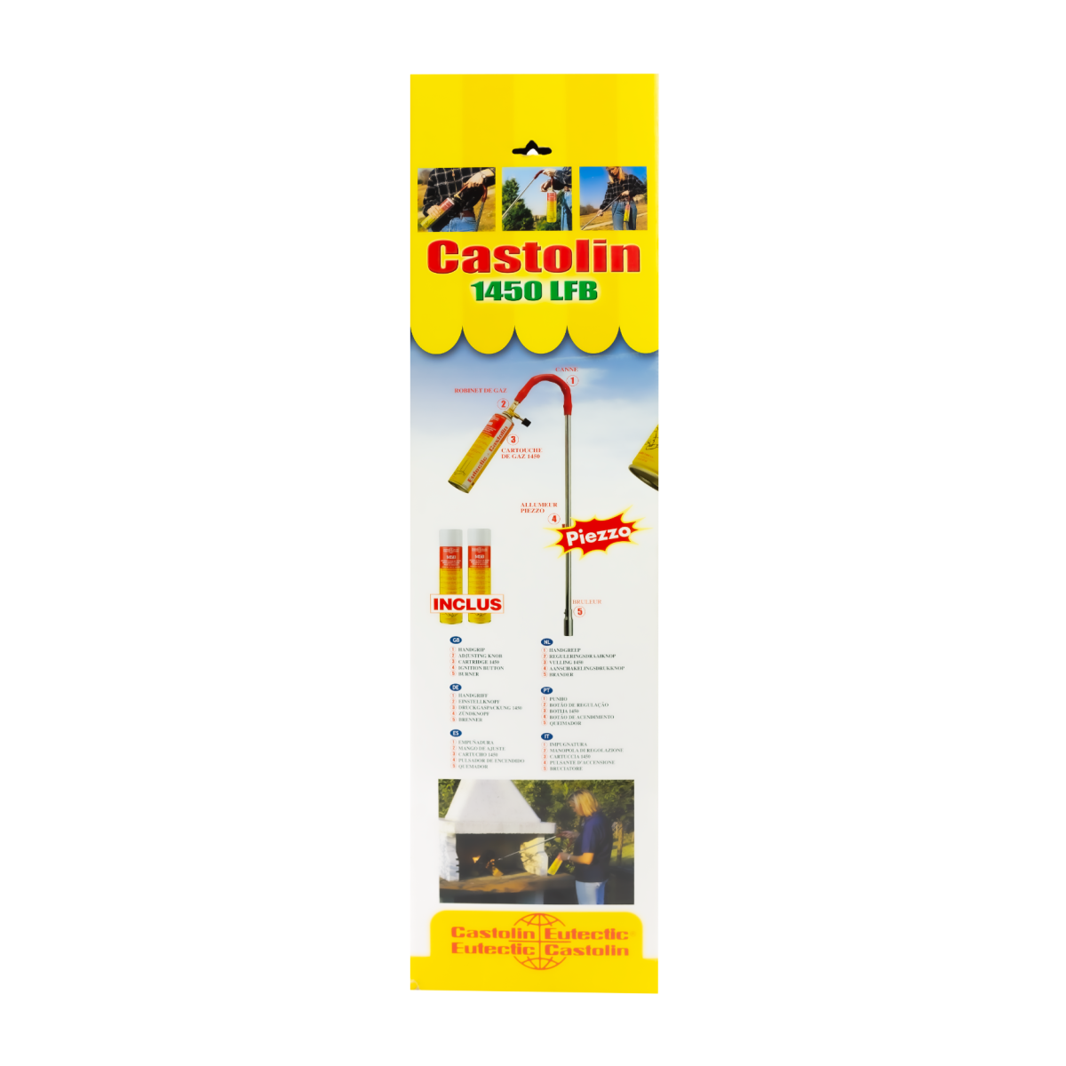 Zestaw palnik z lancą i 2 butlami 1450 LFB - CASTOLIN 600916