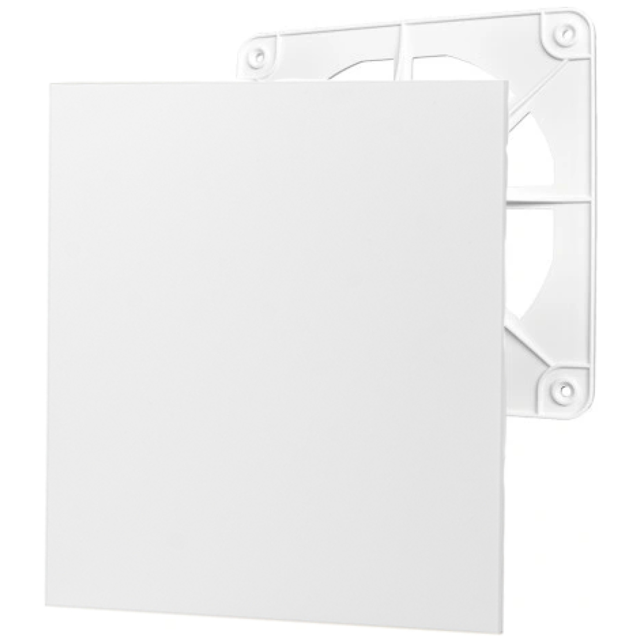 Zestaw: kratka wentylacyjna 150 mm + Panel biały połysk szklany