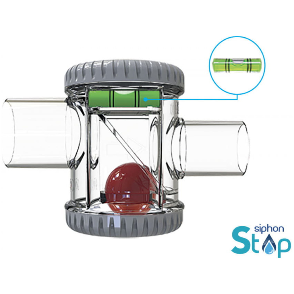 Syfon suchy ⌀25 mm STOP kulowy poziomy - SMARTCLIMA SCD300005