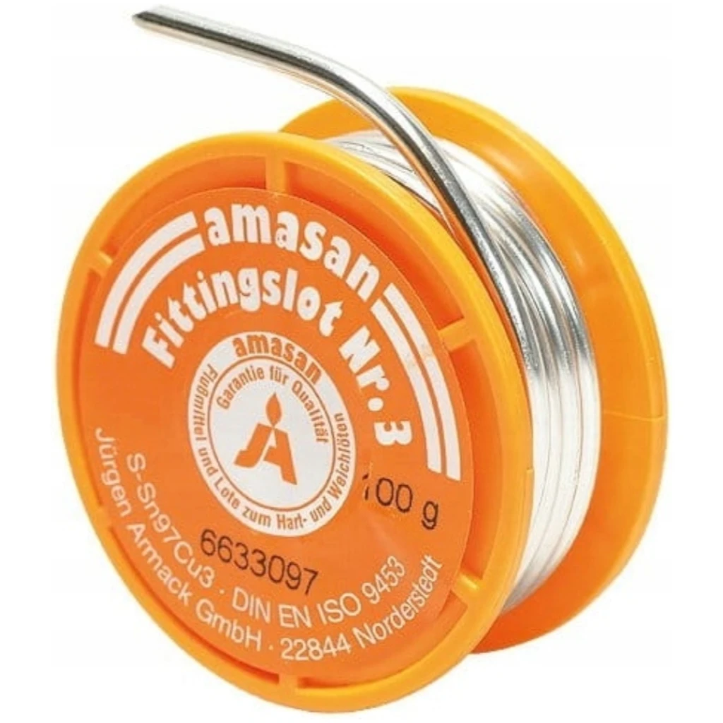 Lut miękki 2 mm cyna, Sn97Cu3, szpulka 100 g - ARMACK AMASAN 6632097
