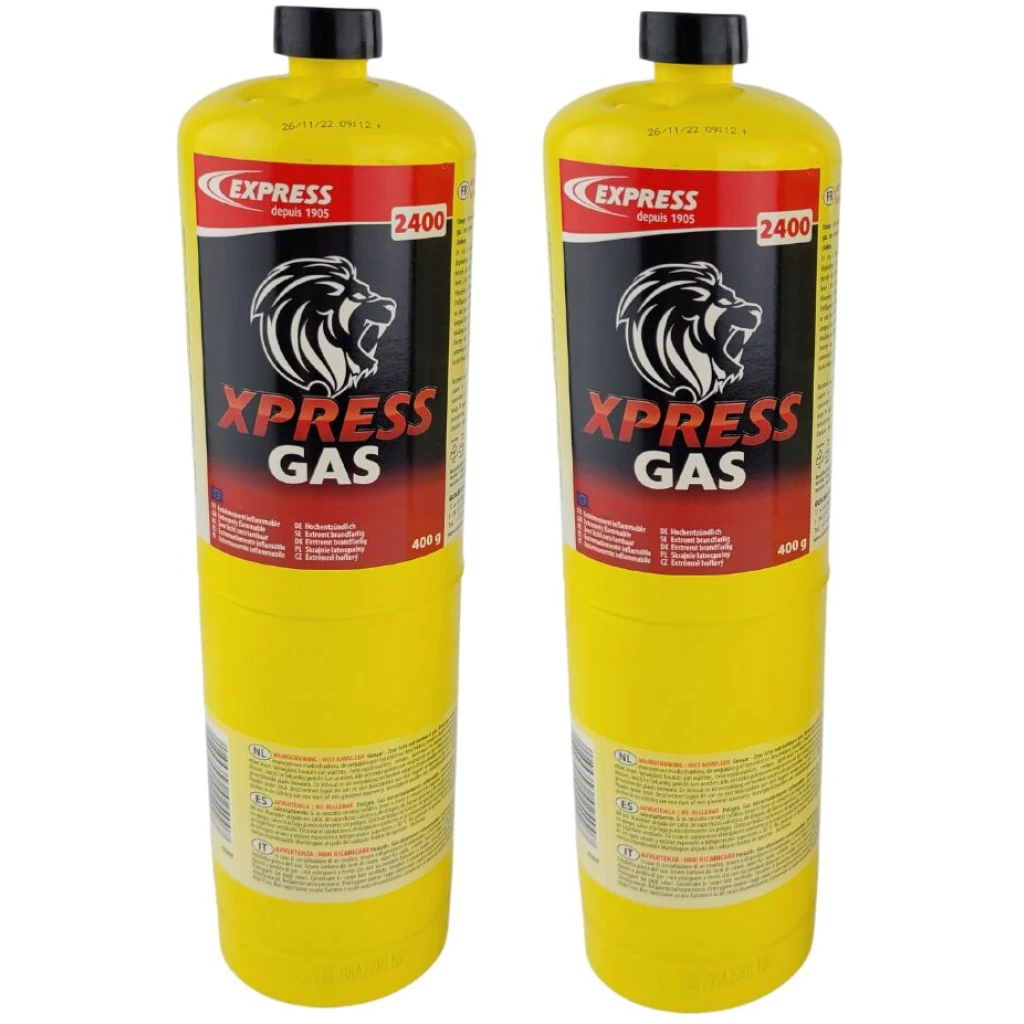 Butla jednorazowa z propylenem XPRESS GAS do lutowania, 400 g - EXPRESS VULCANE EX2400