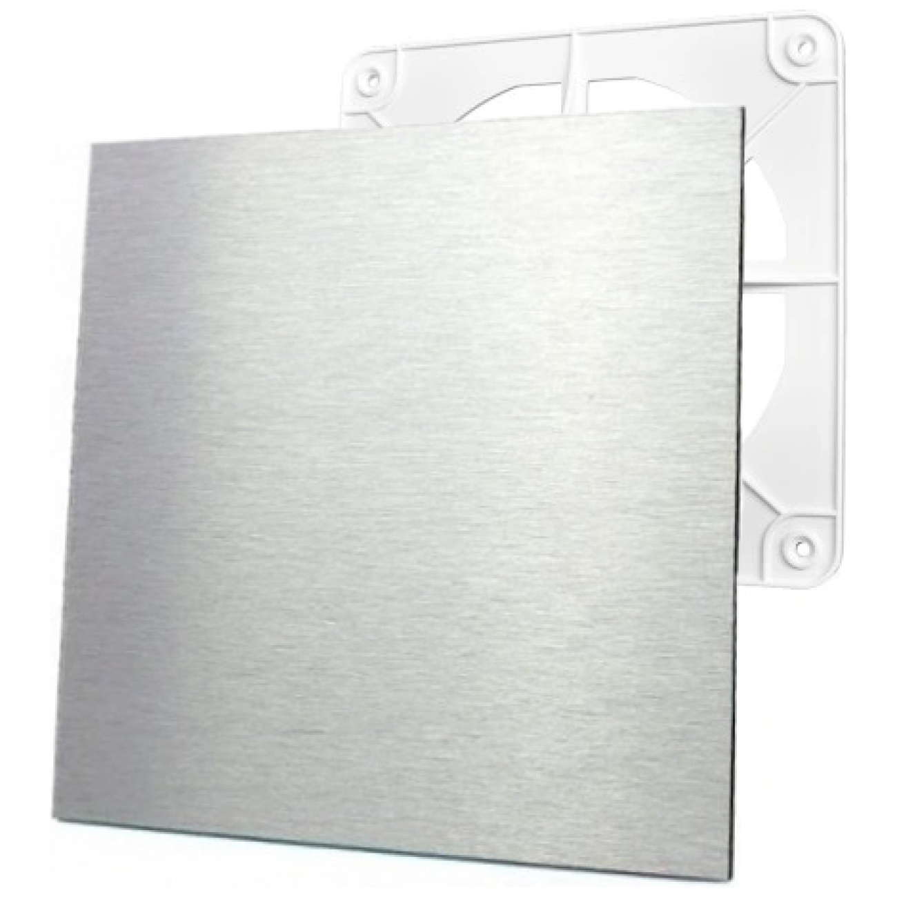 Zestaw: kratka wentylacyjna 150 mm + Panel aluminium szczotkowane