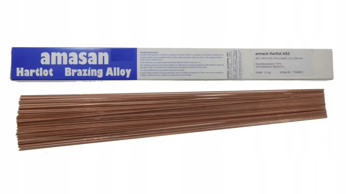Lut twardy 5% Ag miedziano fosforowy, okrągły Ag5P (1 szt.) - ARMACK AMASAN 7094622O