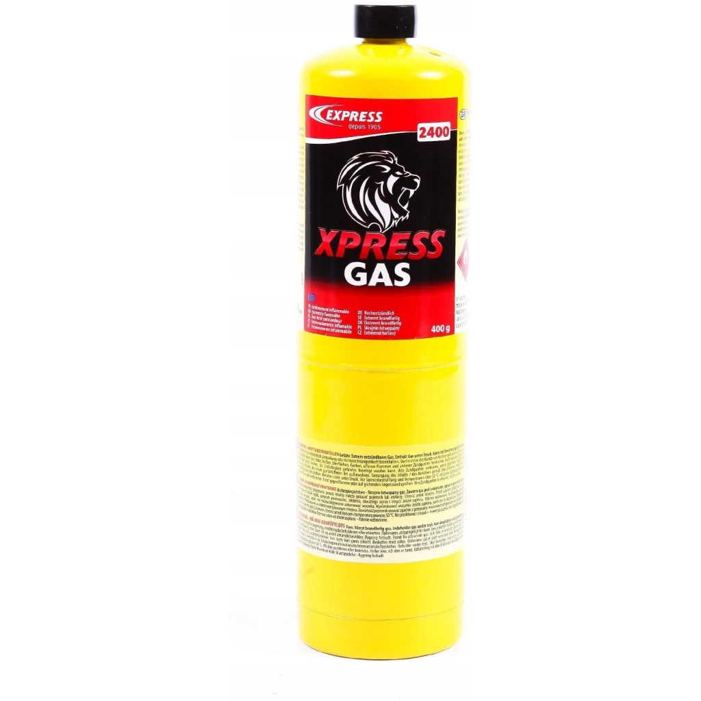 Butla jednorazowa z propylenem XPRESS GAS do lutowania, 400 g - EXPRESS VULCANE EX2400