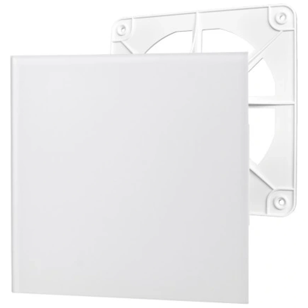 Zestaw: kratka wentylacyjna 150 mm + Panel abs biały połysk