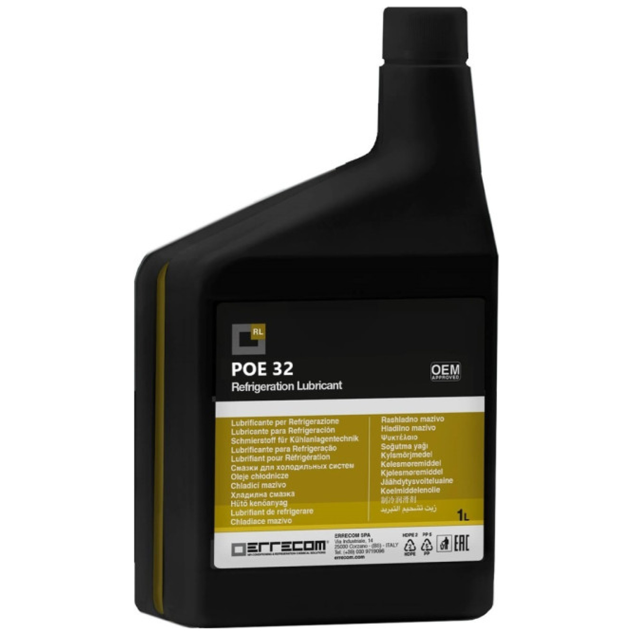 Olej chłodniczy POE 32 poliestrowy do układów chłodniczych (1 L) - ERRECOM 6012