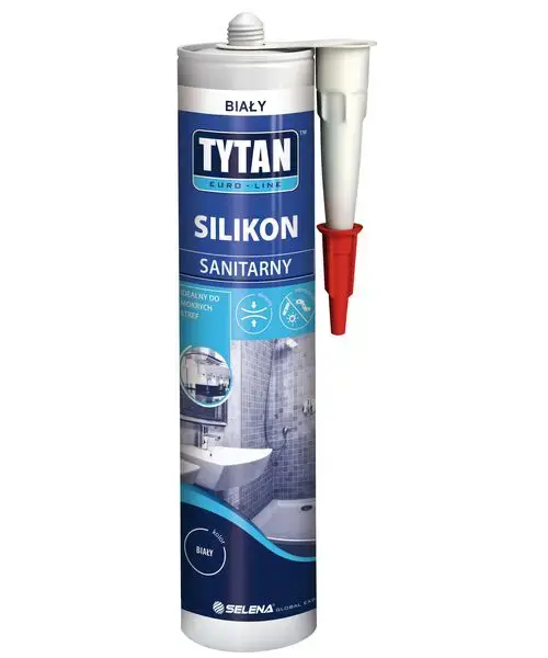 Silikon sanitarny biały 280 ml - TYTAN EUROLINE