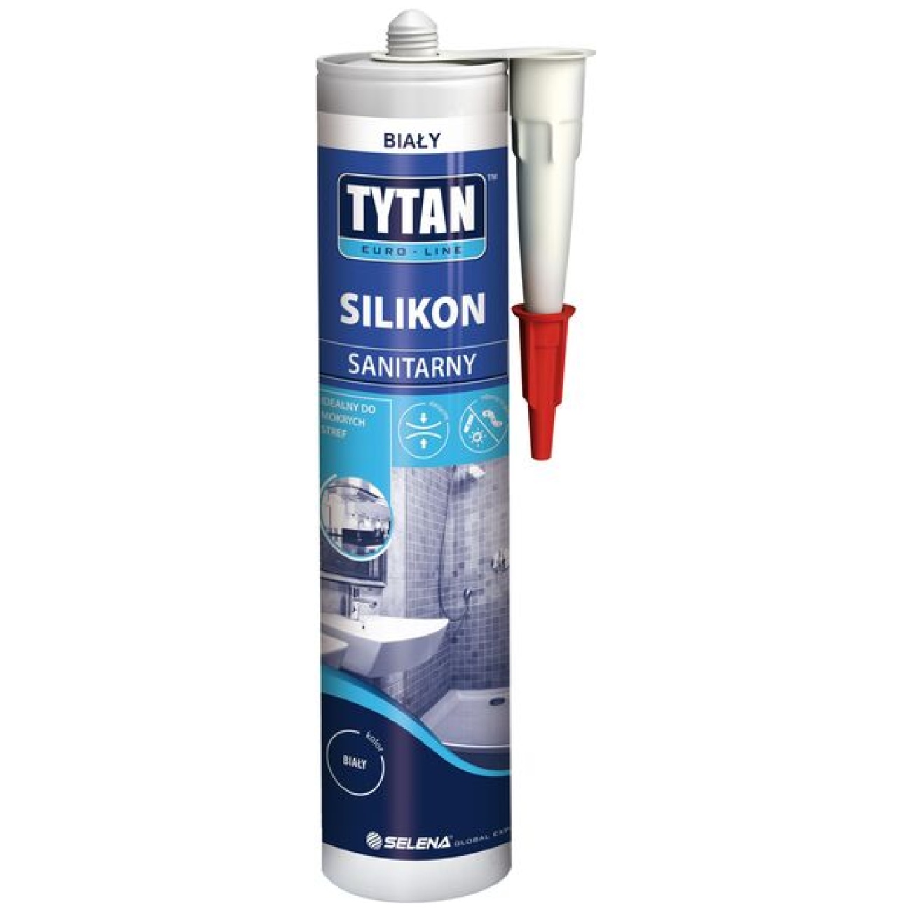 Silikon sanitarny biały 280 ml - TYTAN EUROLINE