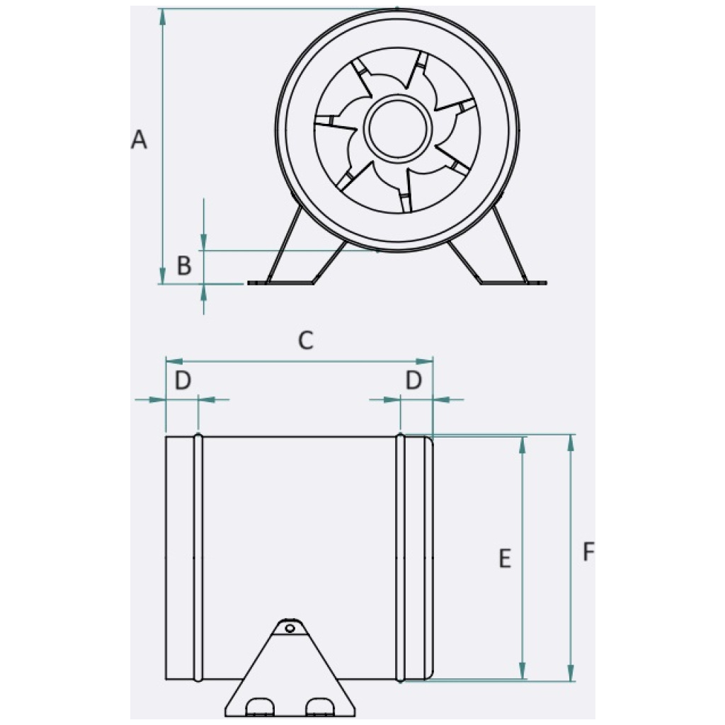 Wentylator kanałowy fi 150 - Brookvent BTP EC 150