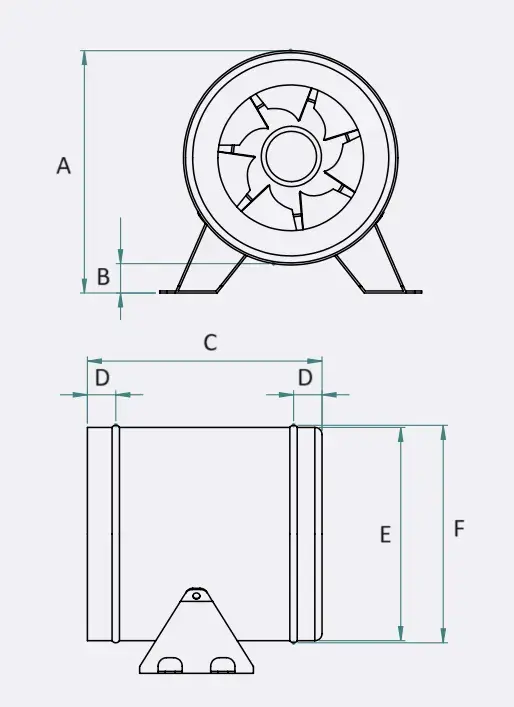Wentylator kanałowy fi 150 - Brookvent BTP EC 150