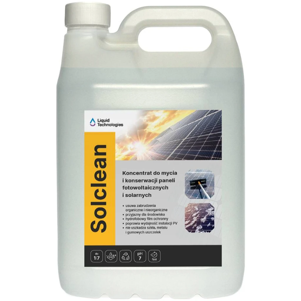 Koncentrat do mycia i konserwacji paneli fotowoltaicznych i solarnych - Liquid Technologies SOLCLEAN 5 L