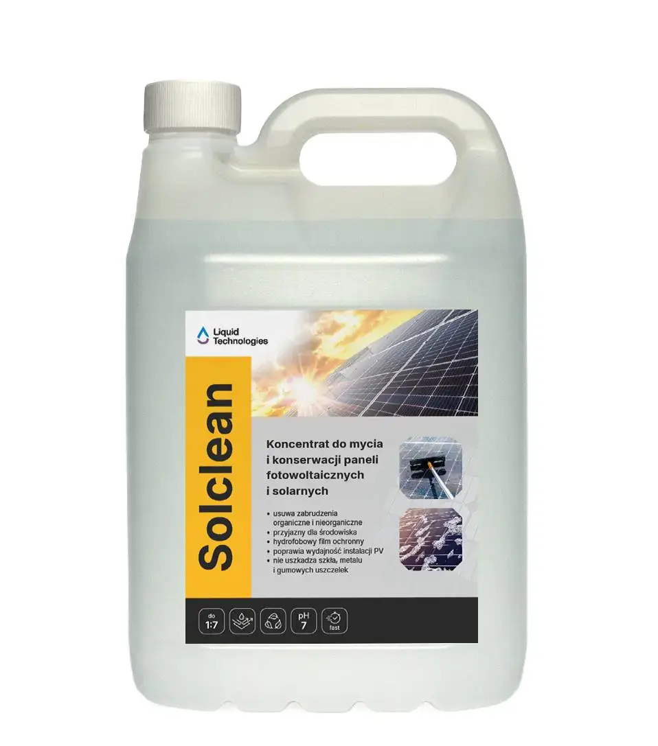 Koncentrat do mycia i konserwacji paneli fotowoltaicznych i solarnych - Liquid Technologies SOLCLEAN 5 L