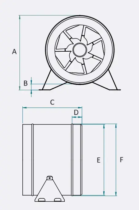 Wentylator kanałowy fi 250 - Brookvent BTP EC 250