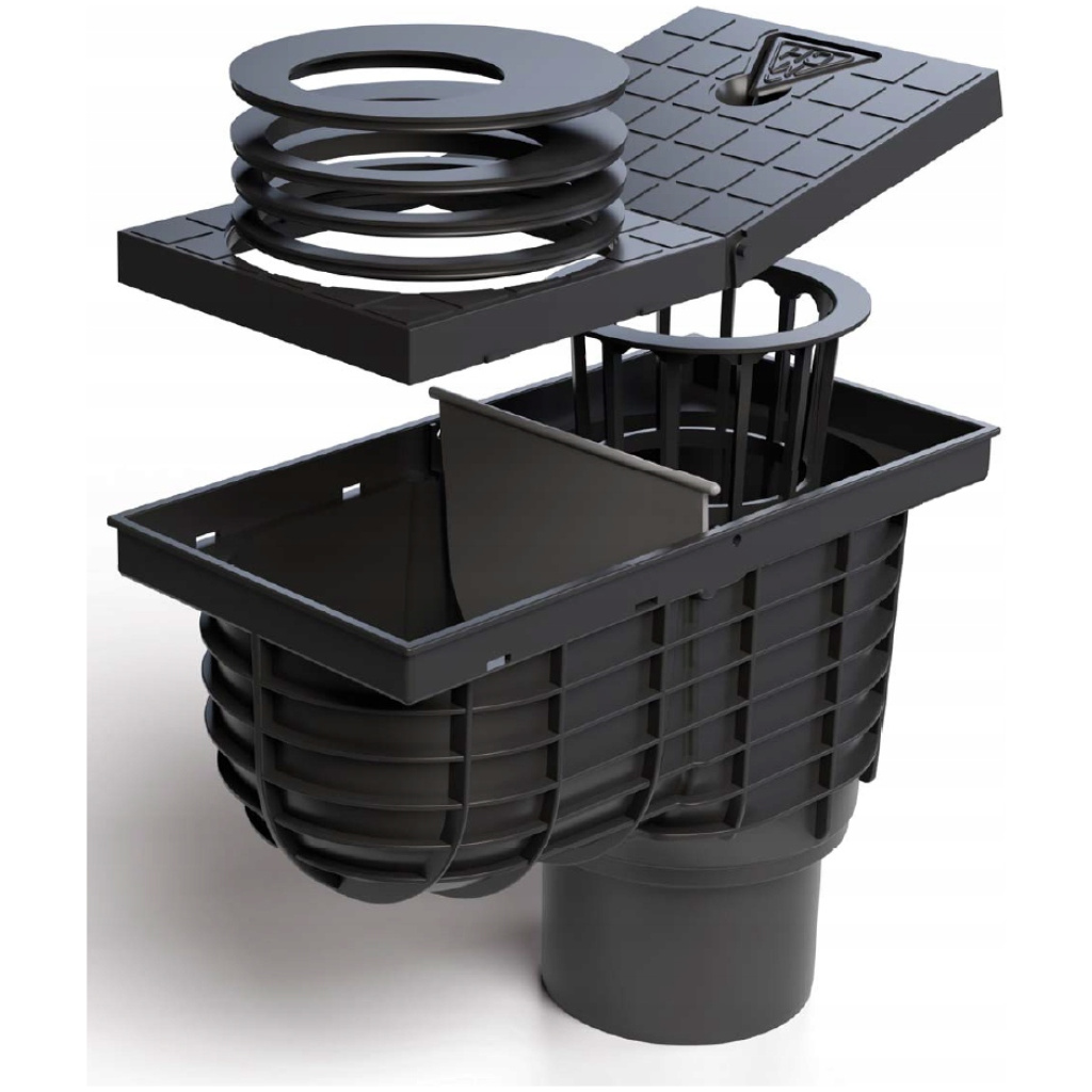 Dolny wpust kanalizacyjny 110 mm - CHUDEJ 325E/A