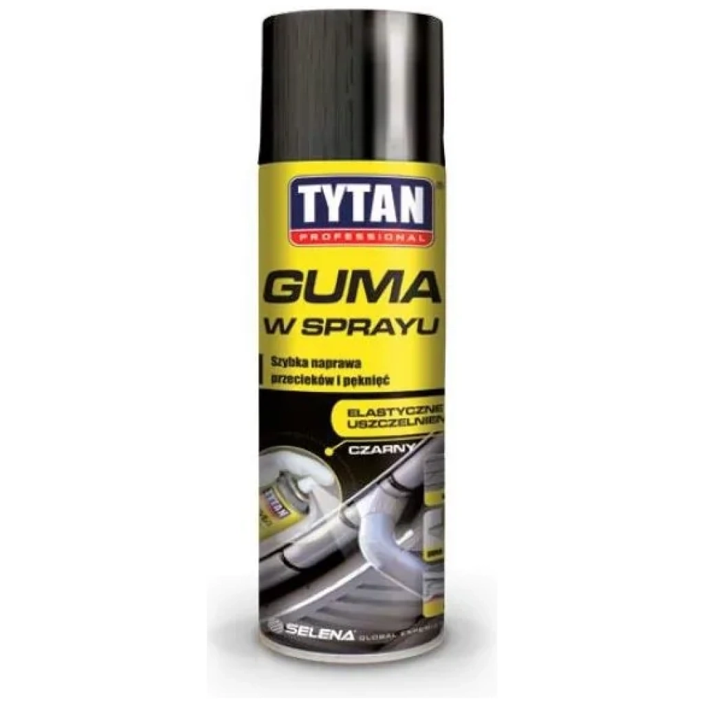 Guma w sprayu czarna 400 ml - TYTAN