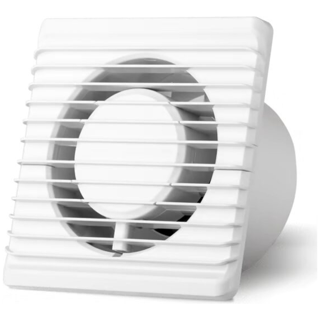 Wentylator łazienkowy domowy 125 mm biały z wyłącznikiem na przewodzie - AirRoxy 01-096