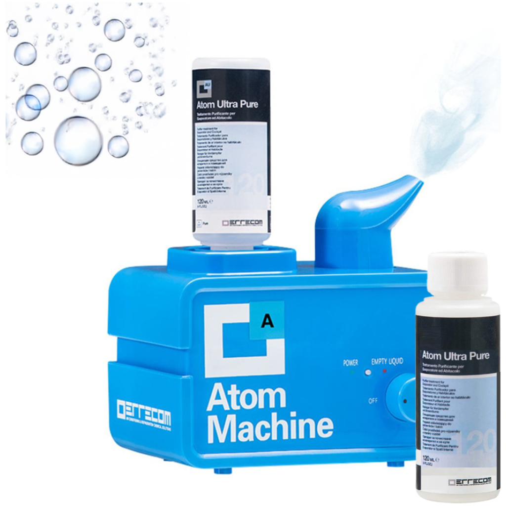 Urządzenie do odświeżania klimatyzacji z 48 szt. płynu 120 ml - ERRECOM Atom Machine