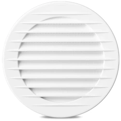 Kratka wentylacyjna z siatką biała 100 mm - AIRROXY 02-146