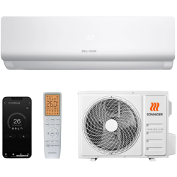 Klimatyzator ścienny biały 3,4 kW (komplet) - SONNIGER Split SX (Indoor IX AC0004, Outdoor OX AC0007)
