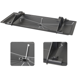 Taca ociekowa "Blue river" 1250x500 mm + kabel grzewczy 3 m + uchwyty mocujące, ciemny szary (antracyt) - SMART CLIMA SCD300082