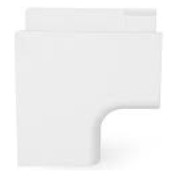 Kąt wewnętrzny narożnik wewnętrzny PVC 80 mm (6 szt.) - ARTIPLASTIC 0805AI-W