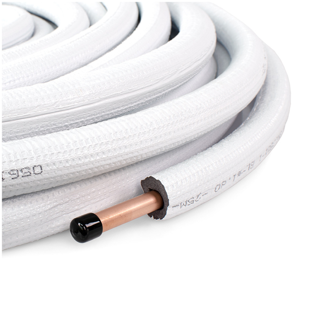 Rura miedziana preizolowana 1/4” x 0,8 mm (6,35 mm x 0,8 mm) 1 mb Sollidium Split