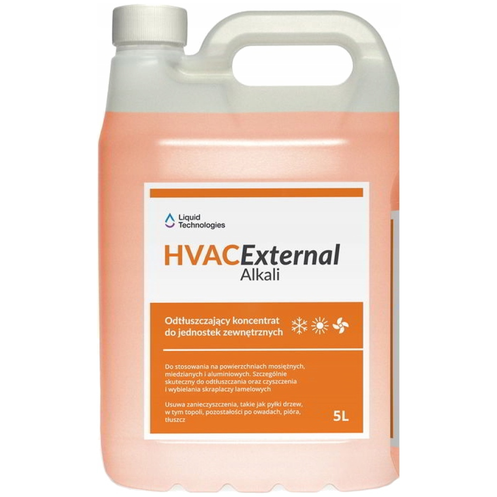 Koncentrat do czyszczenia klimatyzatorów (jedn.zewn.) HVAC External Alkali 5 L + SmartCleanAir szczotka