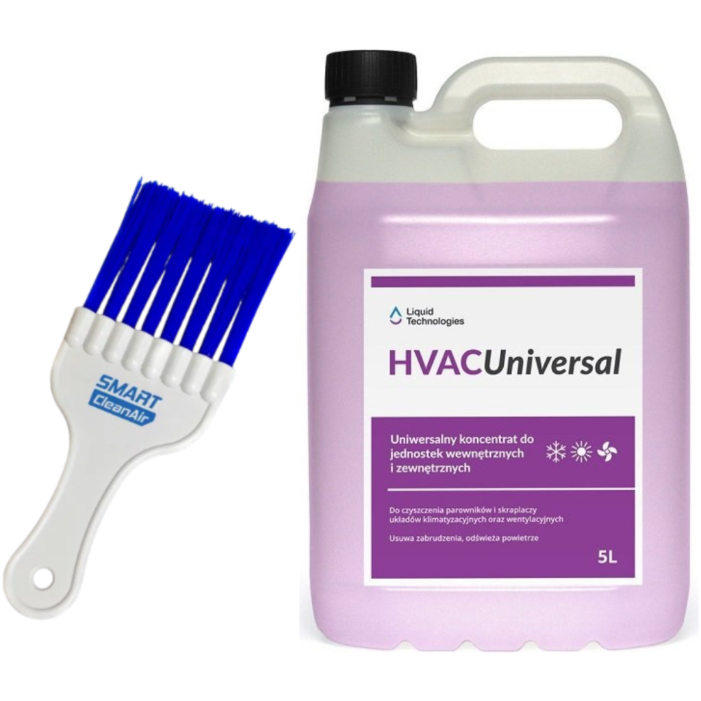 Koncentrat do czyszczenia klimatyzatorów HVAC Universal 5 L + SmartCleanAir szczotka