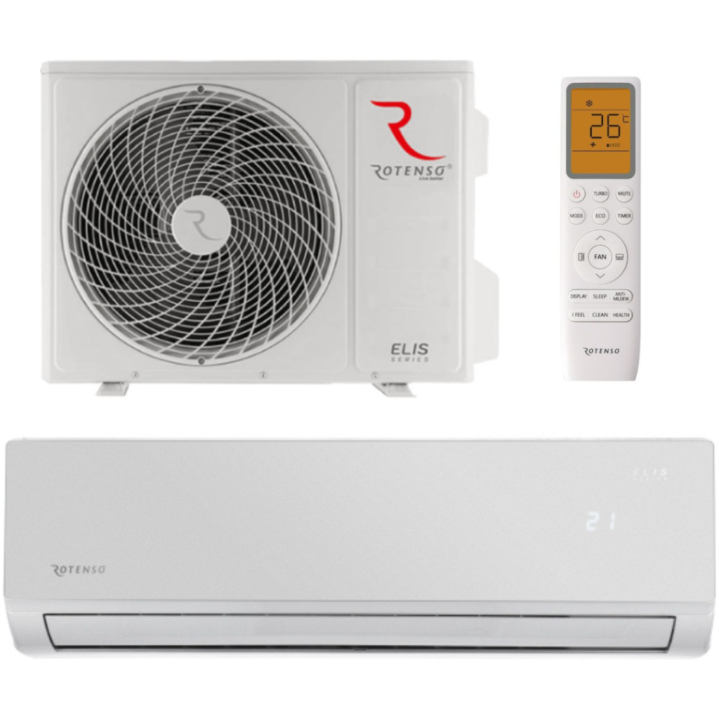 Klimatyzator ścienny 2,6 kW Split (komplet) - ROTENSO Elis Silver 2,6 kW