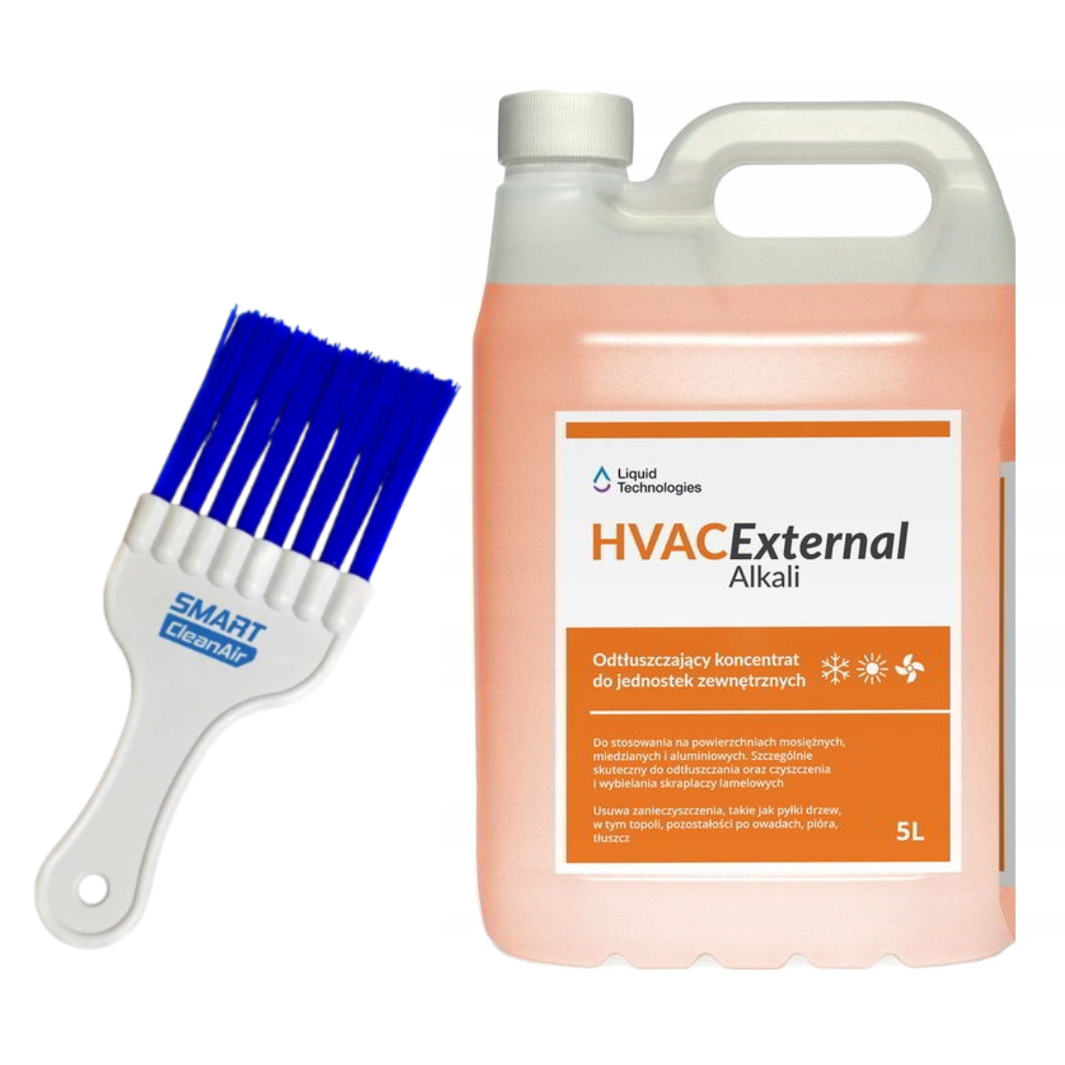 Koncentrat do czyszczenia klimatyzatorów (jedn.zewn.) HVAC External Alkali 5 L + SmartCleanAir szczotka Koncentrat do czyszczenia klimatyzatorów (jedn.zewn.) HVAC External Alkali 5 L + SmartCleanAir szczotka