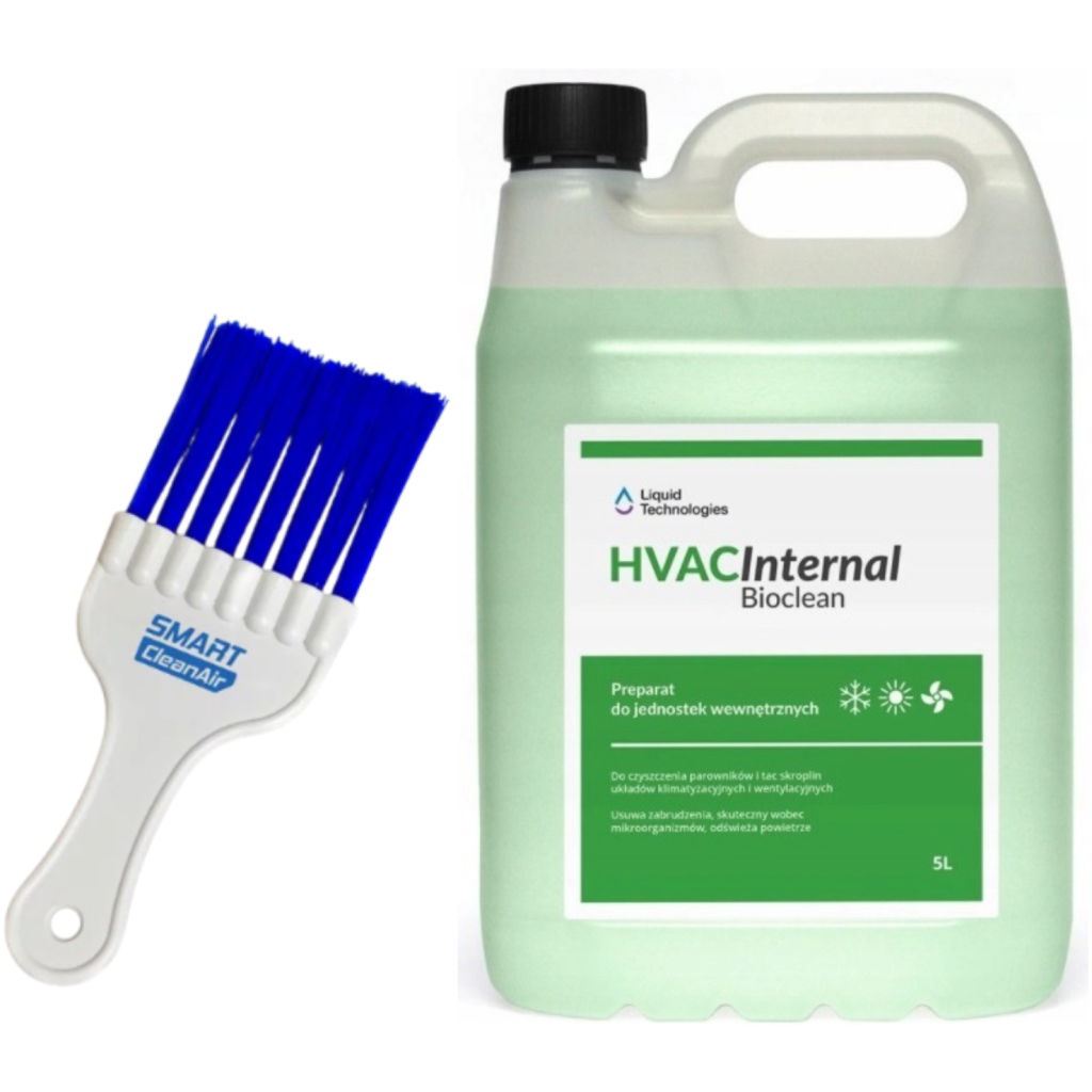 Koncentrat do czyszczenia klimatyzatorów (jedn.wewn.) HVAC Internal BioClean 5 L + SmartCleanAir szczotka
