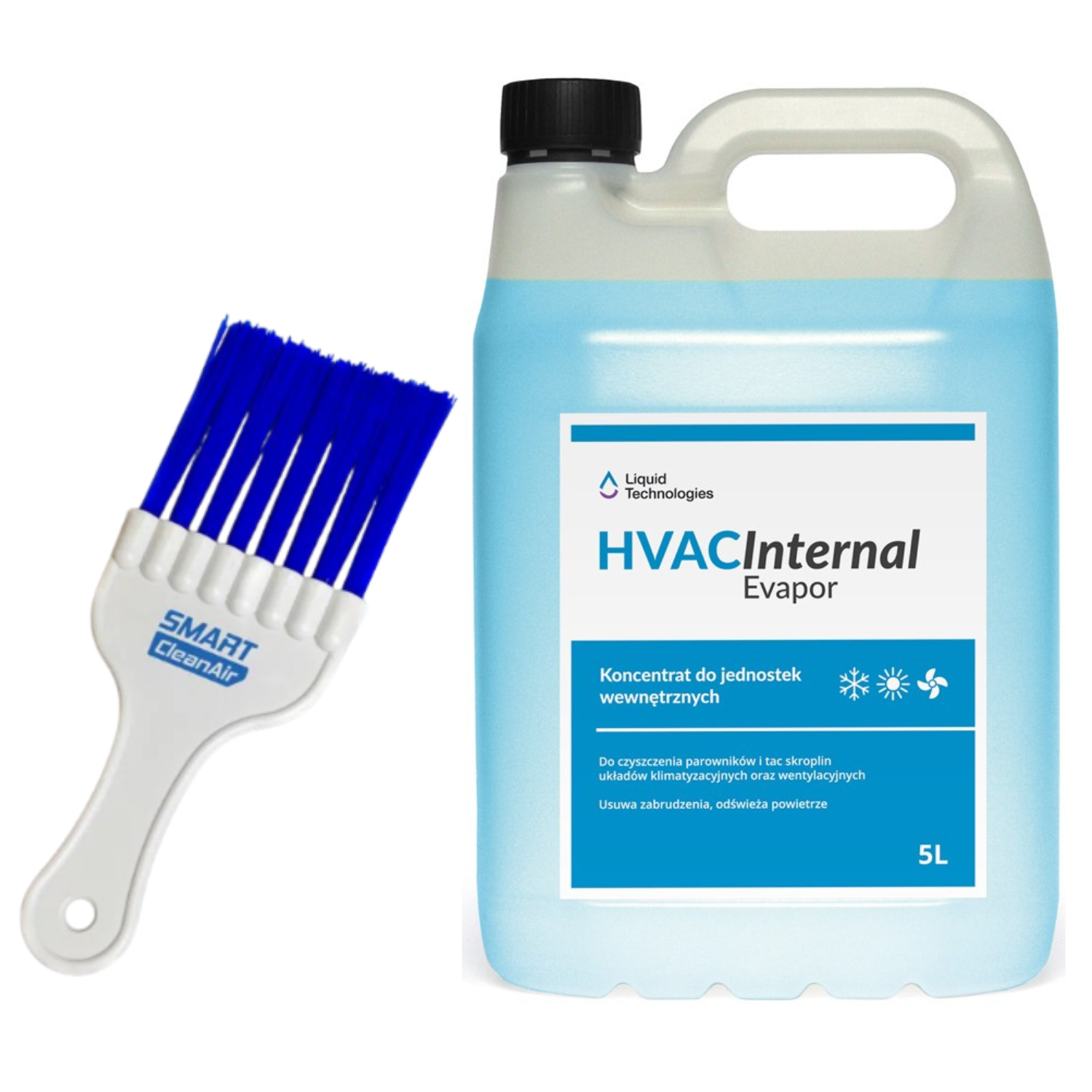 Koncentrat do czyszczenia klimatyzatorów (jedn.wewn.) HVAC Internal Evapor 5 L + SmartCleanAir szczotka Koncentrat do czyszczenia klimatyzatorów (jedn.wewn.) HVAC Internal Evapor 5 L + SmartCleanAir szczotka
