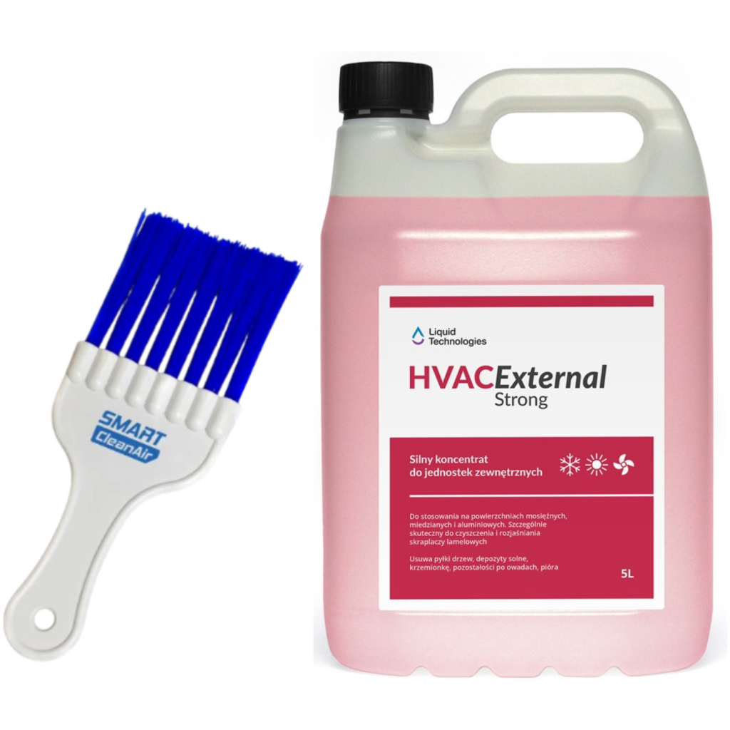 Koncentrat do czyszczenia klimatyzatorów (jedn.zewn.) HVAC External Strong 5 L + SmartCleanAir szczotka