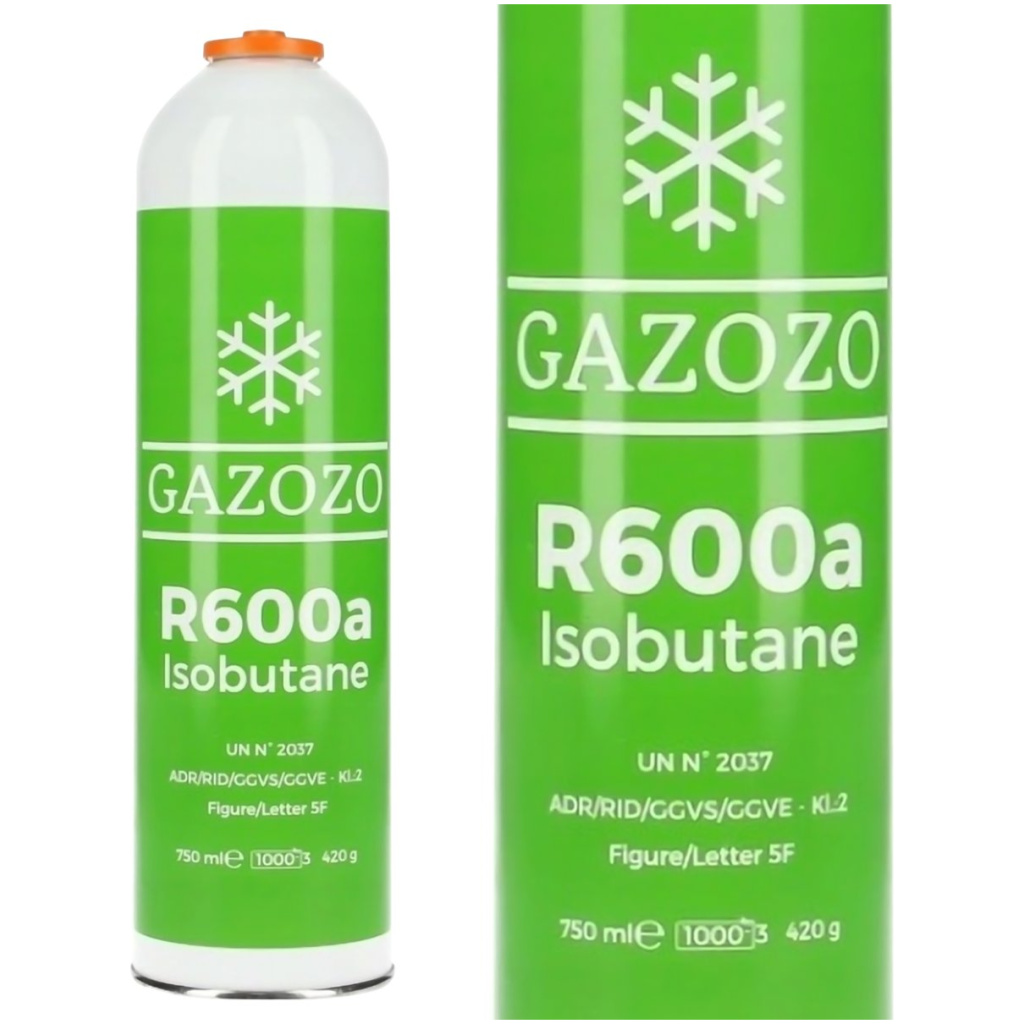 Czynnik chłodniczy R600a IZOBUTAN GAZ 420 g 750 ml - GAZOZO