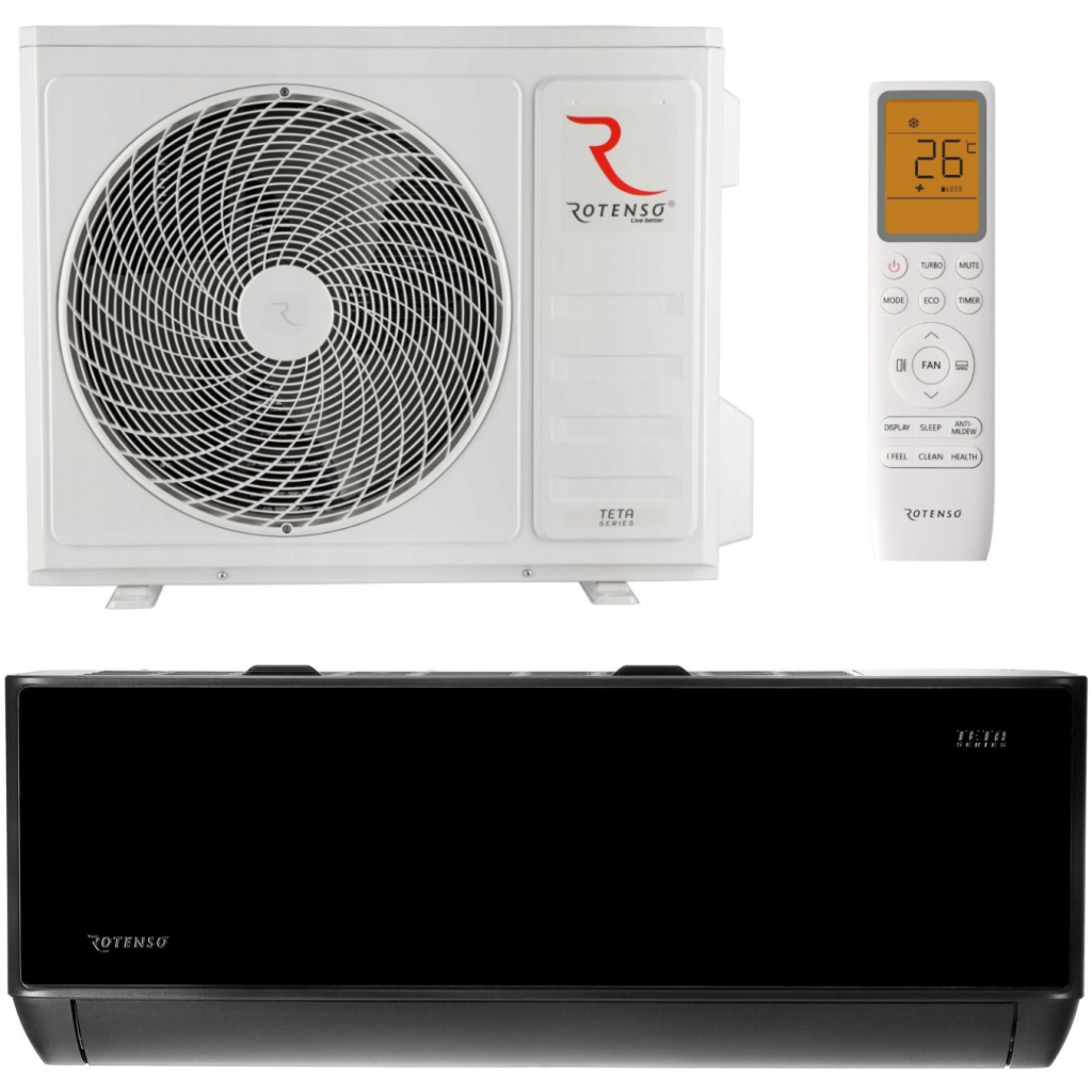 Klimatyzator ścienny 5,1 kW Split (komplet) - ROTENSO Teta Mirror 5,1 kW