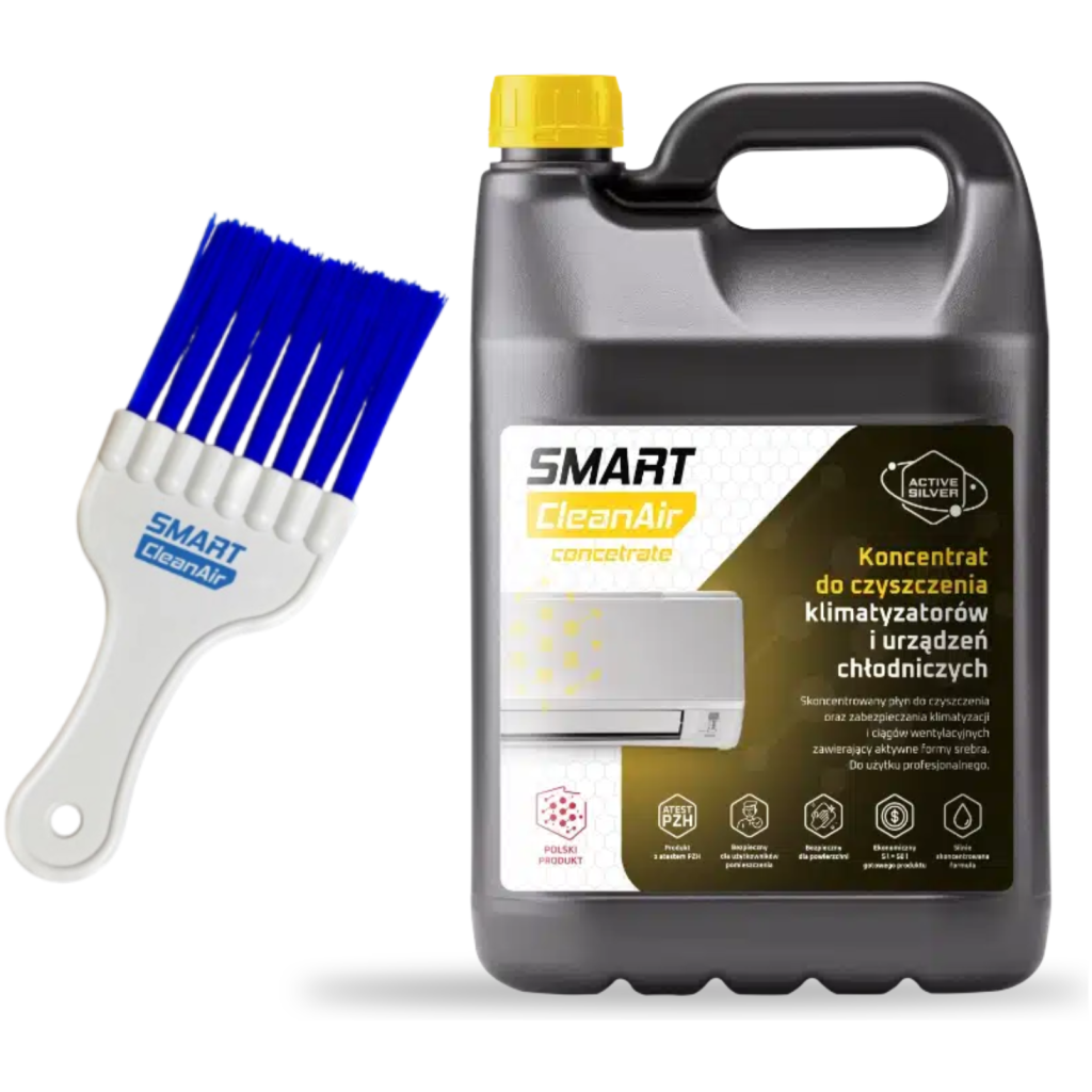 Koncentrat do mycia klimatyzatorów Smart CleanAir Concentrate 5 L (9:1) + Smart CleanAir Szczotka