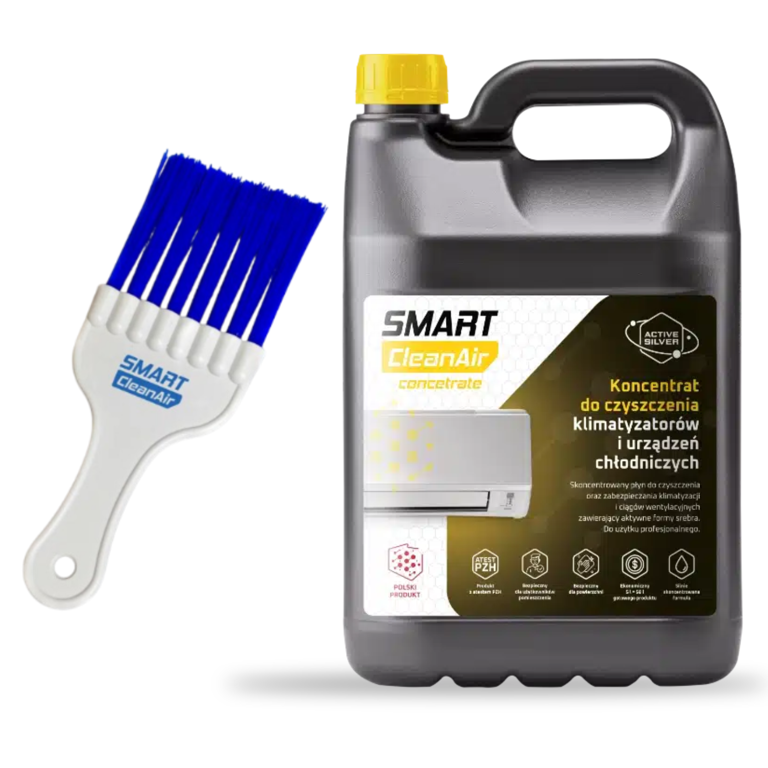 Koncentrat do mycia klimatyzatorów Smart CleanAir Concentrate 5 L (9:1) + Smart CleanAir Szczotka Koncentrat do mycia klimatyzatorów Smart CleanAir Concentrate 5 L (9:1) + Smart CleanAir Szczotka