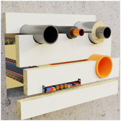 Płyta powlekana 1000 x 600 x 51,6 mm (2 szt.) - Carboline Flame Cabel Pasta A