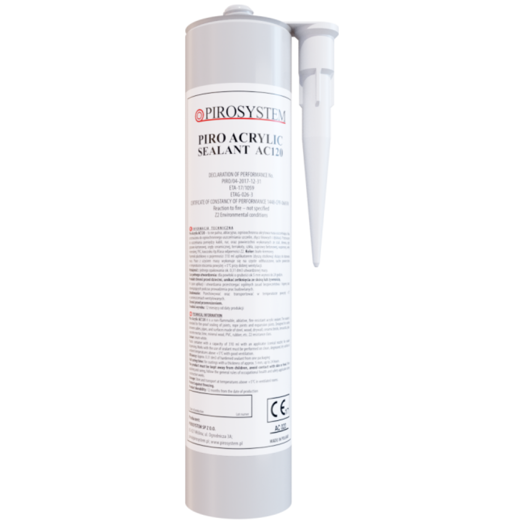 Masa ogniochronna PPOŻ kartusz 310 ml - Carboline Piro Acrylic Sealant