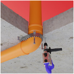 Kołnierz ogniochronny, zabezpieczenie PPOŻ (komplet) CCS-110-30 - Carboline CarboCollar S Slim