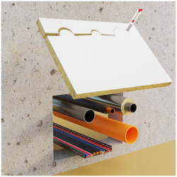 Płyta powlekana 1000 x 600 x 51,6 mm (2 szt.) - Carboline Flame Cabel Pasta A