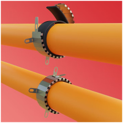 Kołnierz ogniochronny, zabezpieczenie PPOŻ (komplet) CCS-110-30 - Carboline CarboCollar S Slim