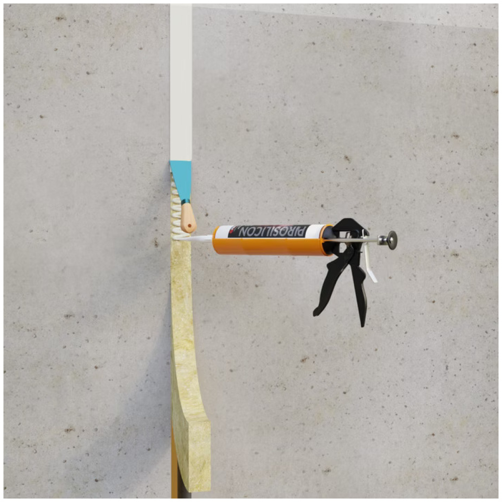 Silikon uszczelniający PPOŻ kartusz 310 ml - Carboline PIROSILICON 240