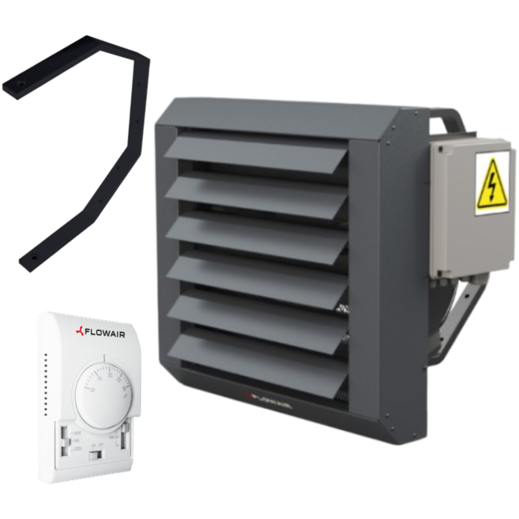 ZESTAW Nagrzewnica elektryczna 10,8 kW - FLOWAIR LEO EL S BMS
