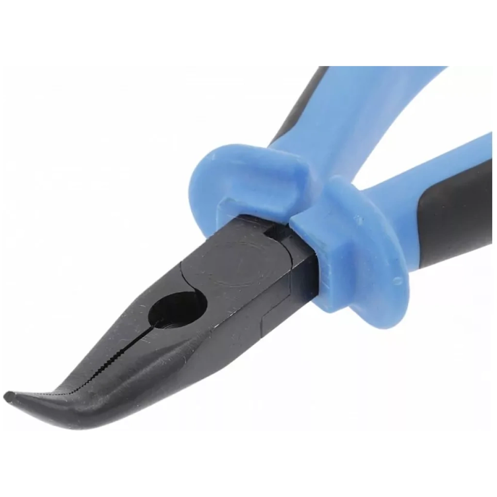 Szczypce wydłużone wygięte 160 mm, CrV - HOEGERT HT1P022