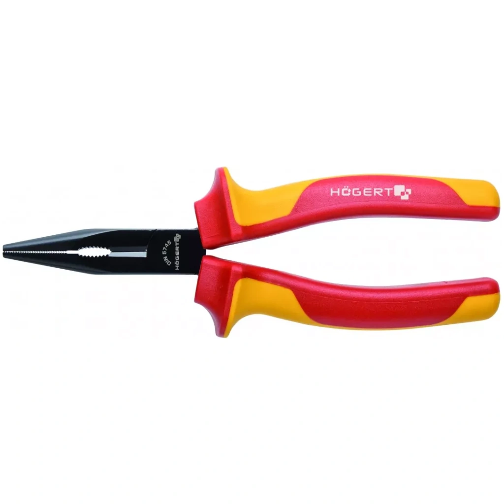 Szczypce wydłużone, proste 160 mm 1000V, VDE - HOEGERT HT1P913